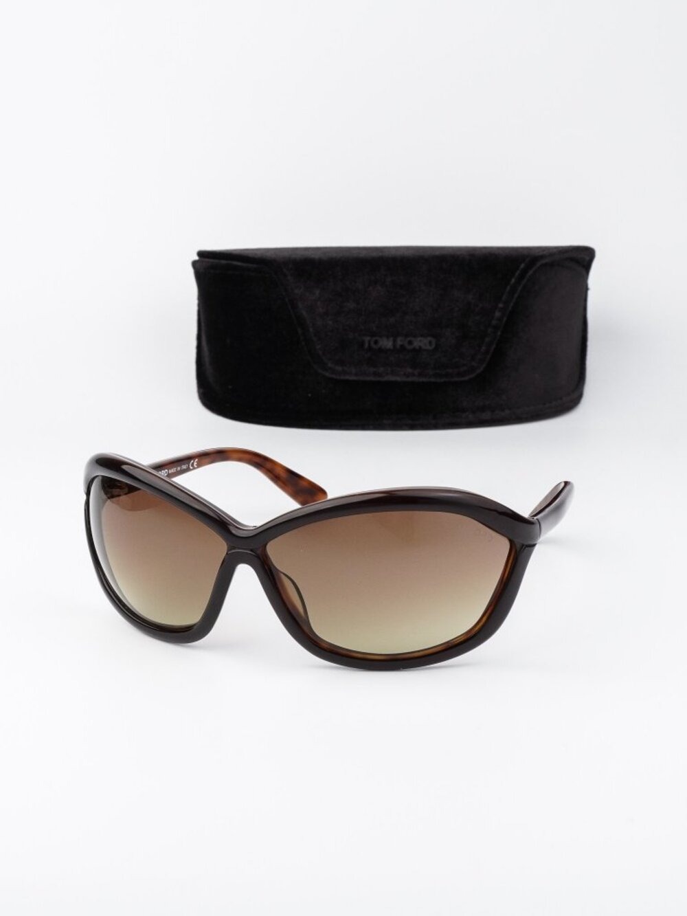 Tom Ford PATEK Women Sunglasses Havana Brown Butterfly FT0122 50F NEW AUTHENTIC